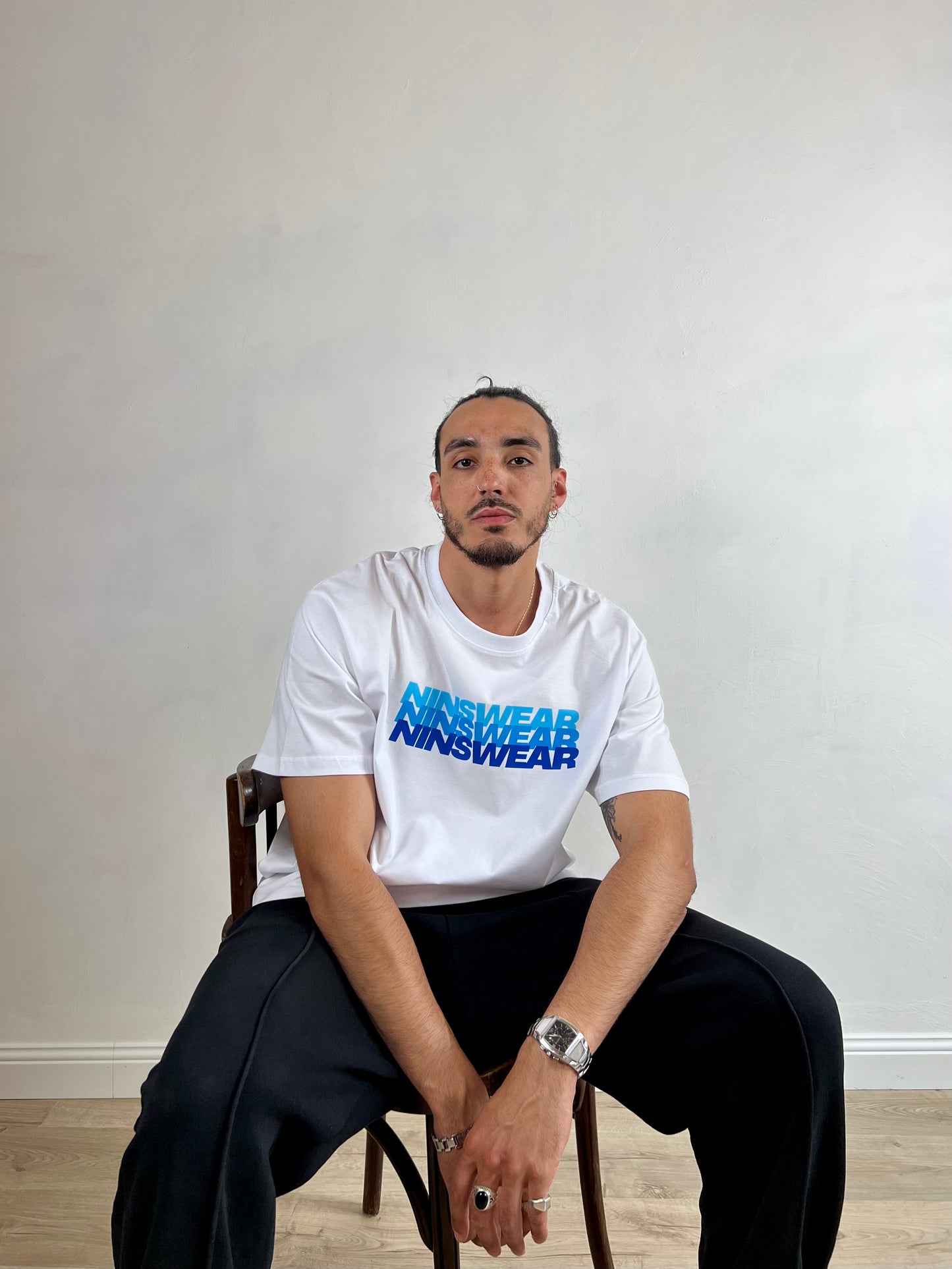 LE NINSTHREE "BLEU" TEE
