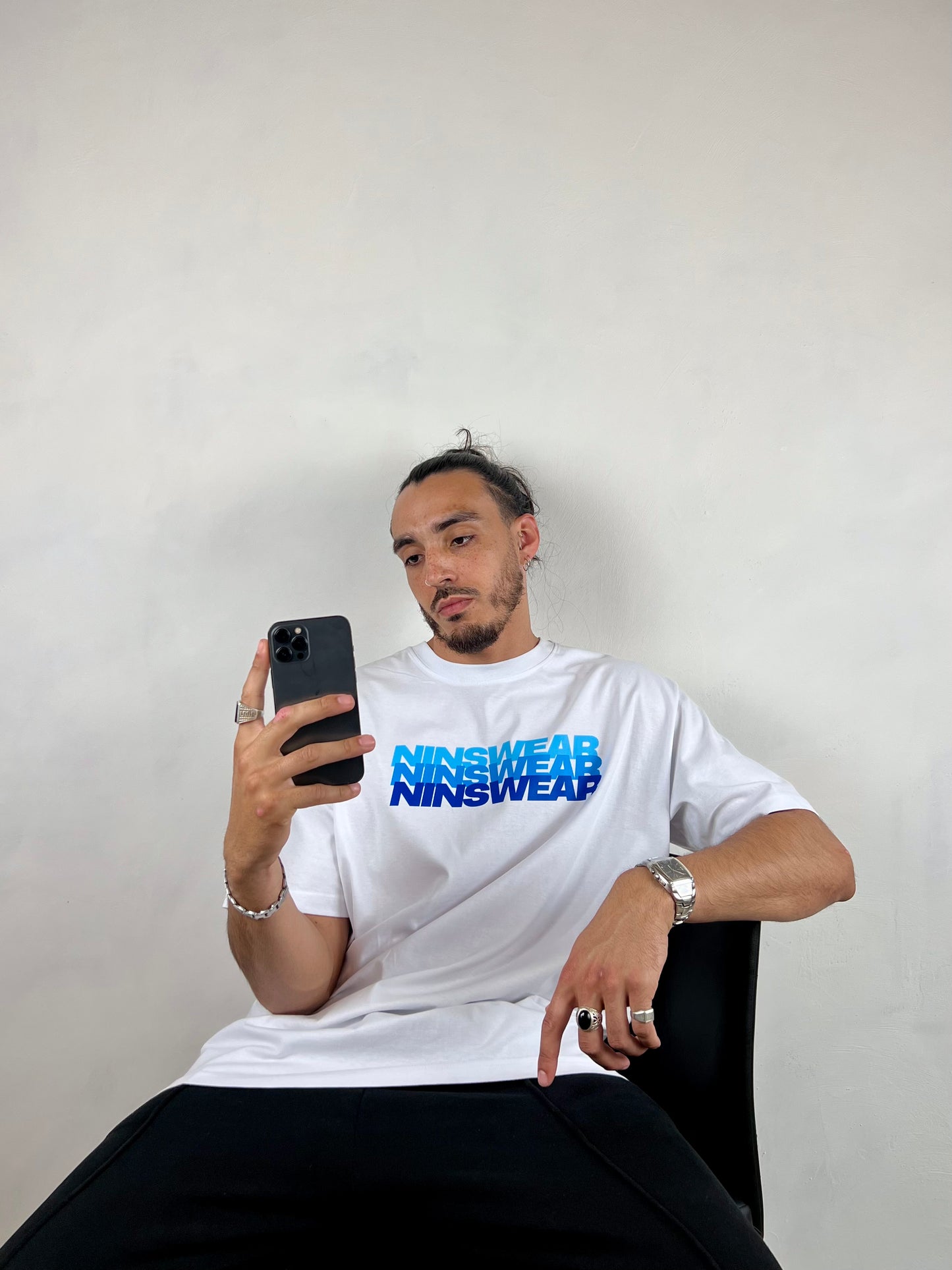 LE NINSTHREE "BLEU" TEE