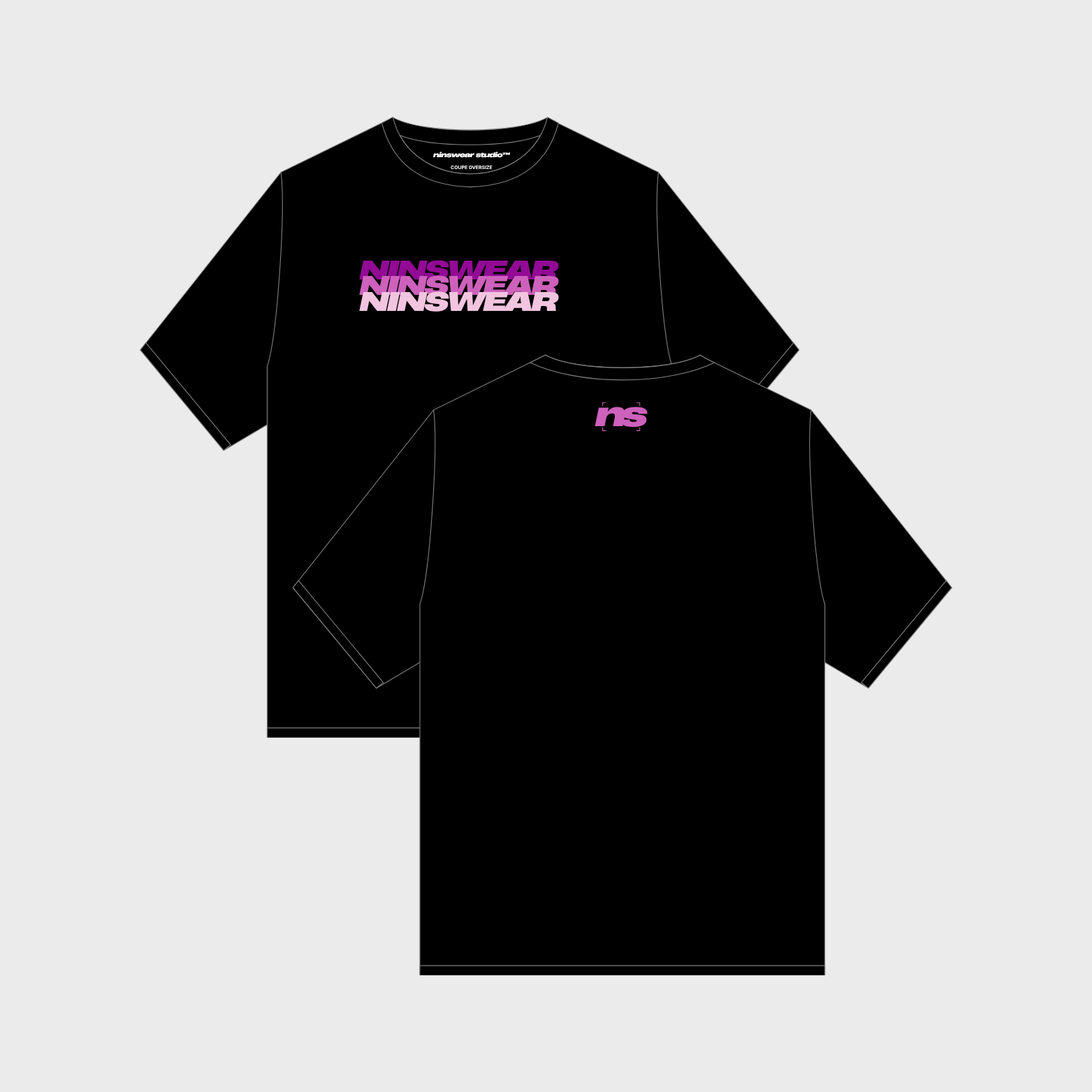 Le T-shirt "Ninsthree" - Rose