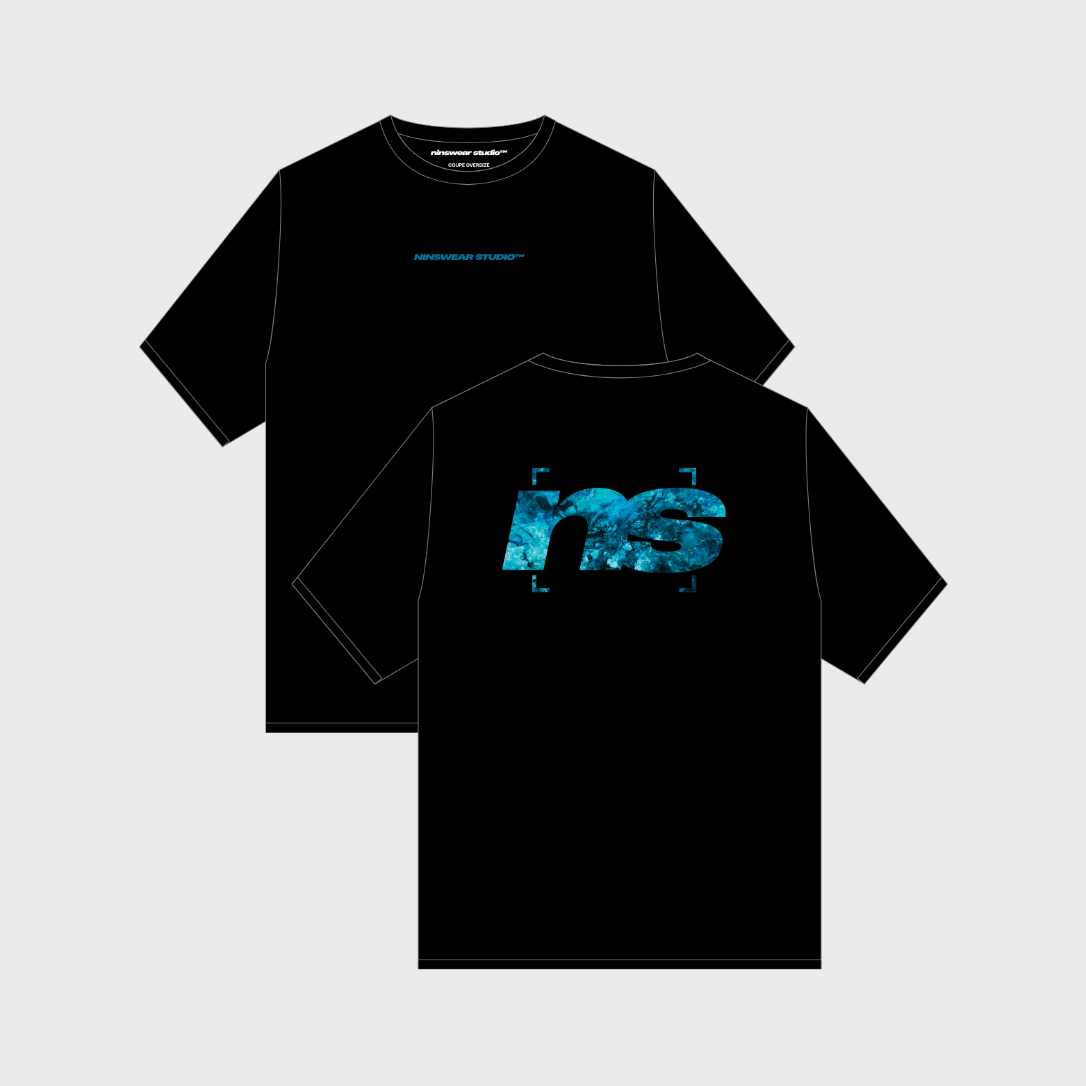 Le T-shirt Ninsback "Effet Mer" - Noir