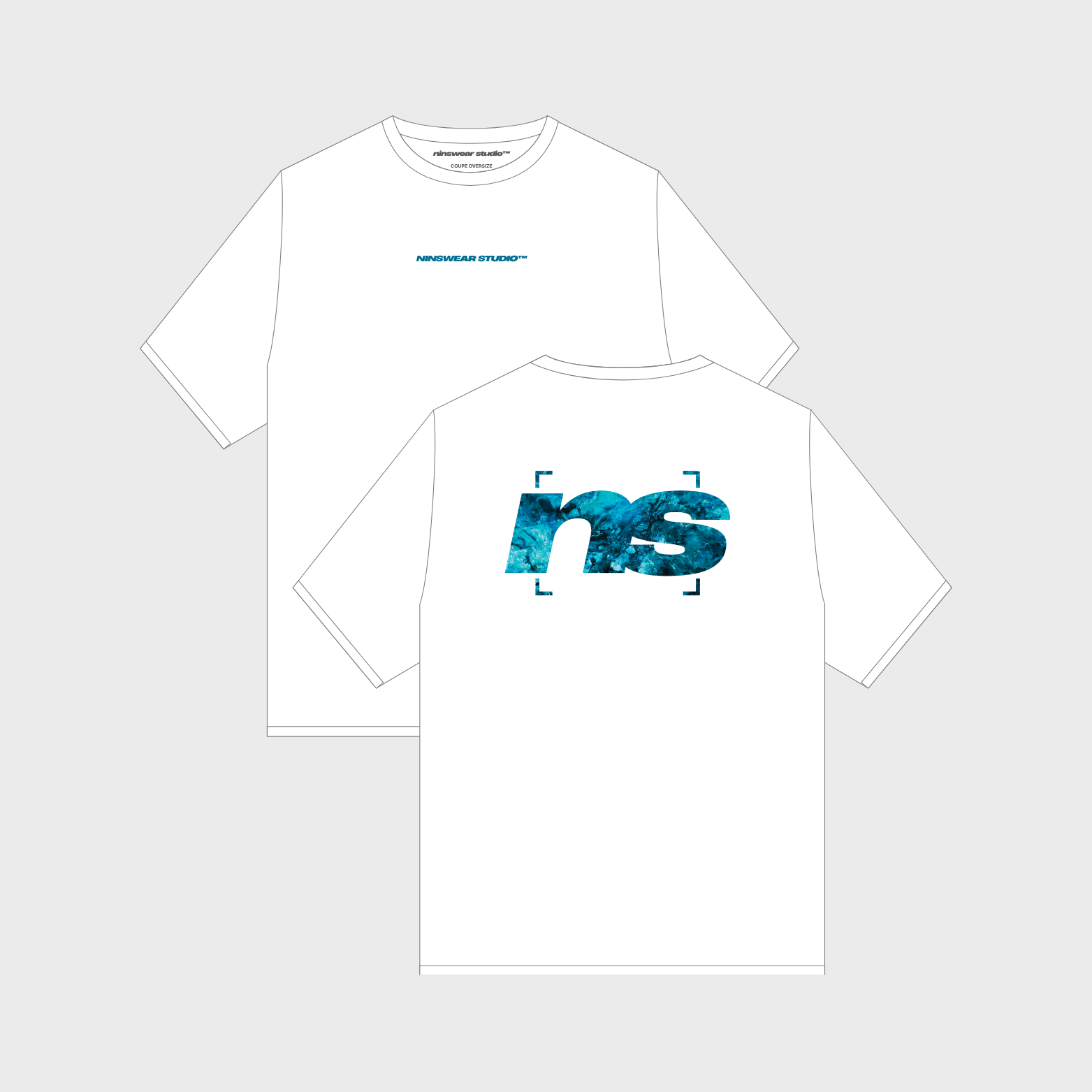 Le T-shirt Ninsback "Effet Mer" - Blanc