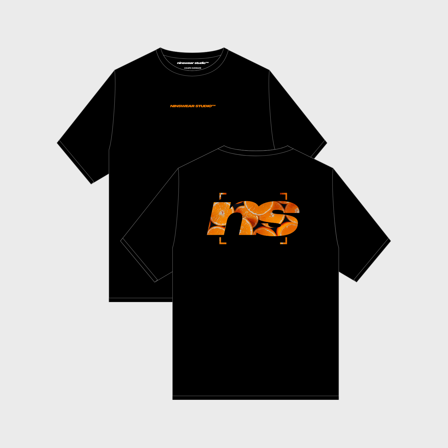 Le T-shirt Ninsback "Zest d'Orange" - Noir