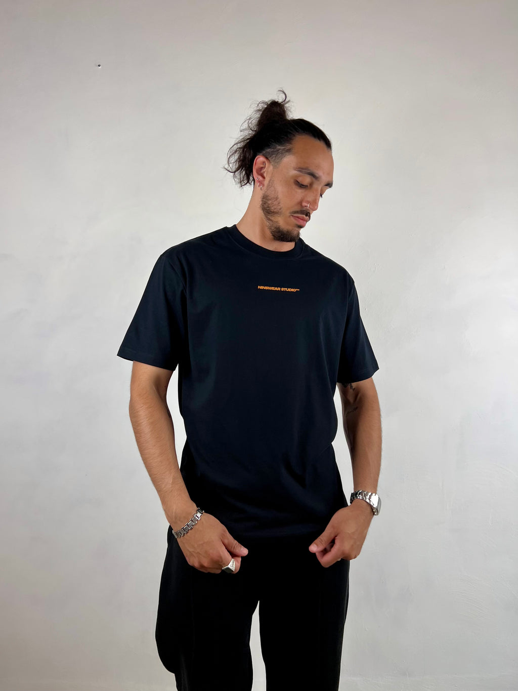 Le T-shirt Ninsback "Zest d'Orange" - Noir