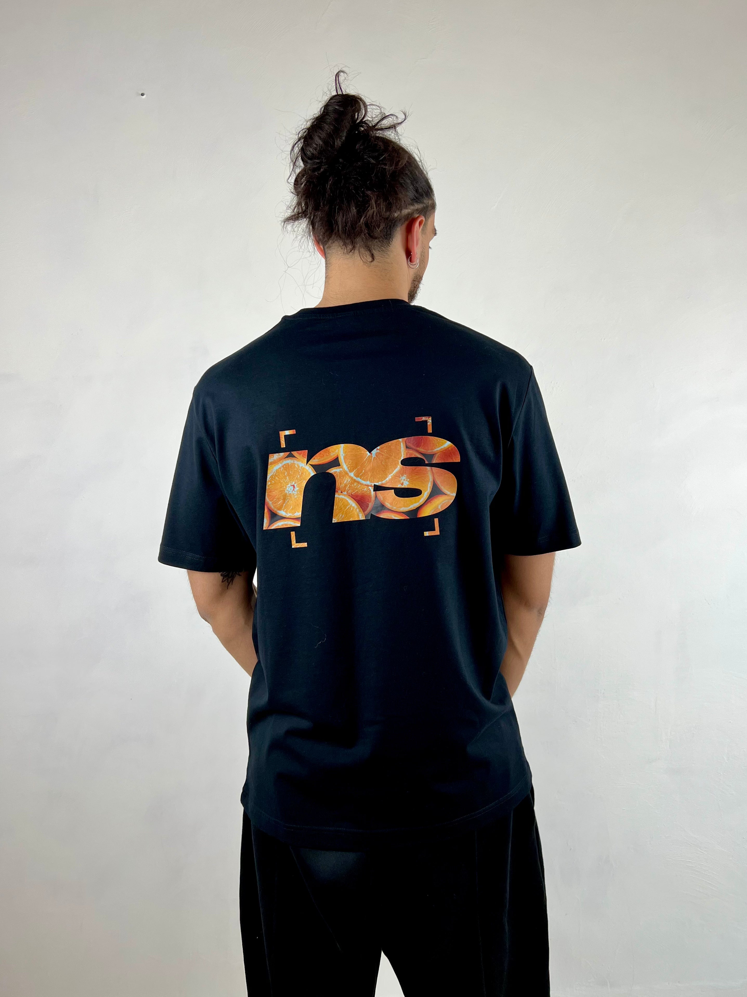 Le T-shirt Ninsback "Zest d'Orange" - Noir