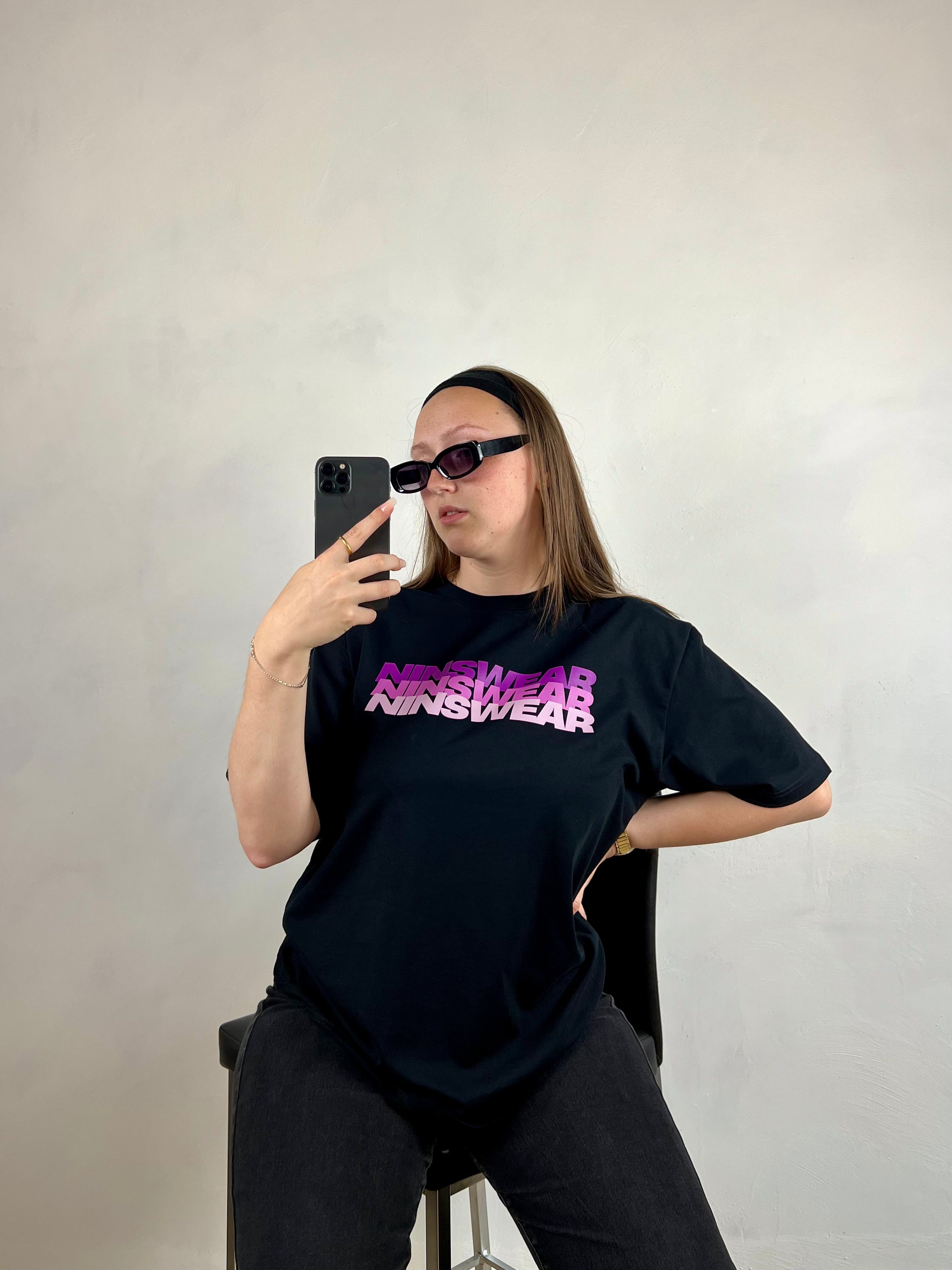 Le T-shirt "Ninsthree" - Rose