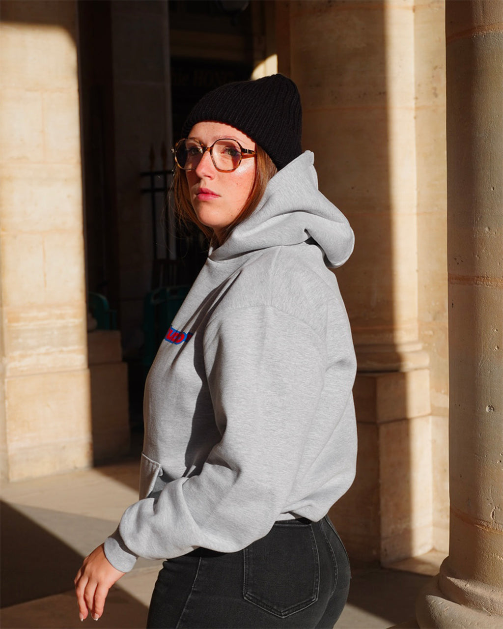 Le Sweat à Capuche "NWR" - Gris