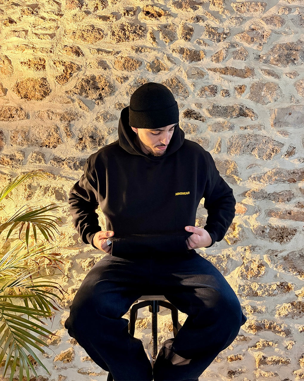 LE FRONBACK HOODIE - NOIR